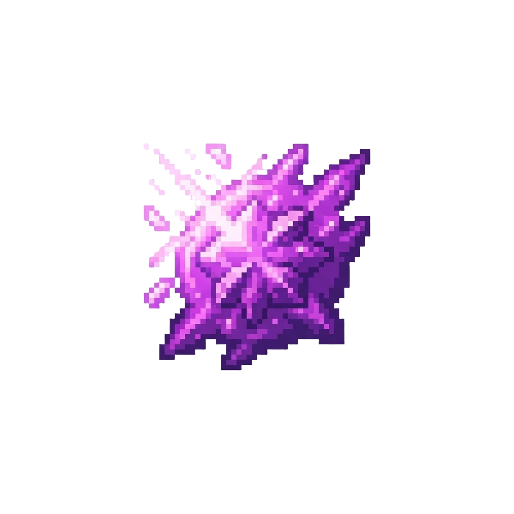 A Radiant Violet Energy Burst