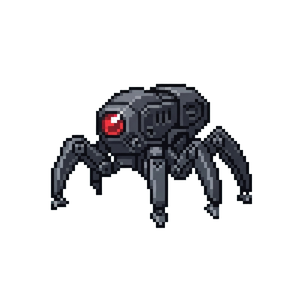 A Sinister Spider-bot Drone