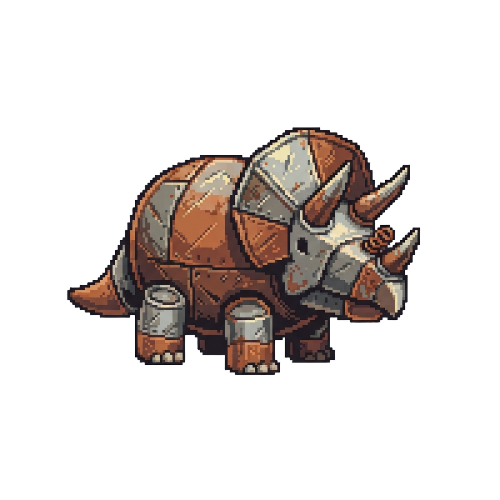 A Squeaky Rusty-tin-can Triceratops