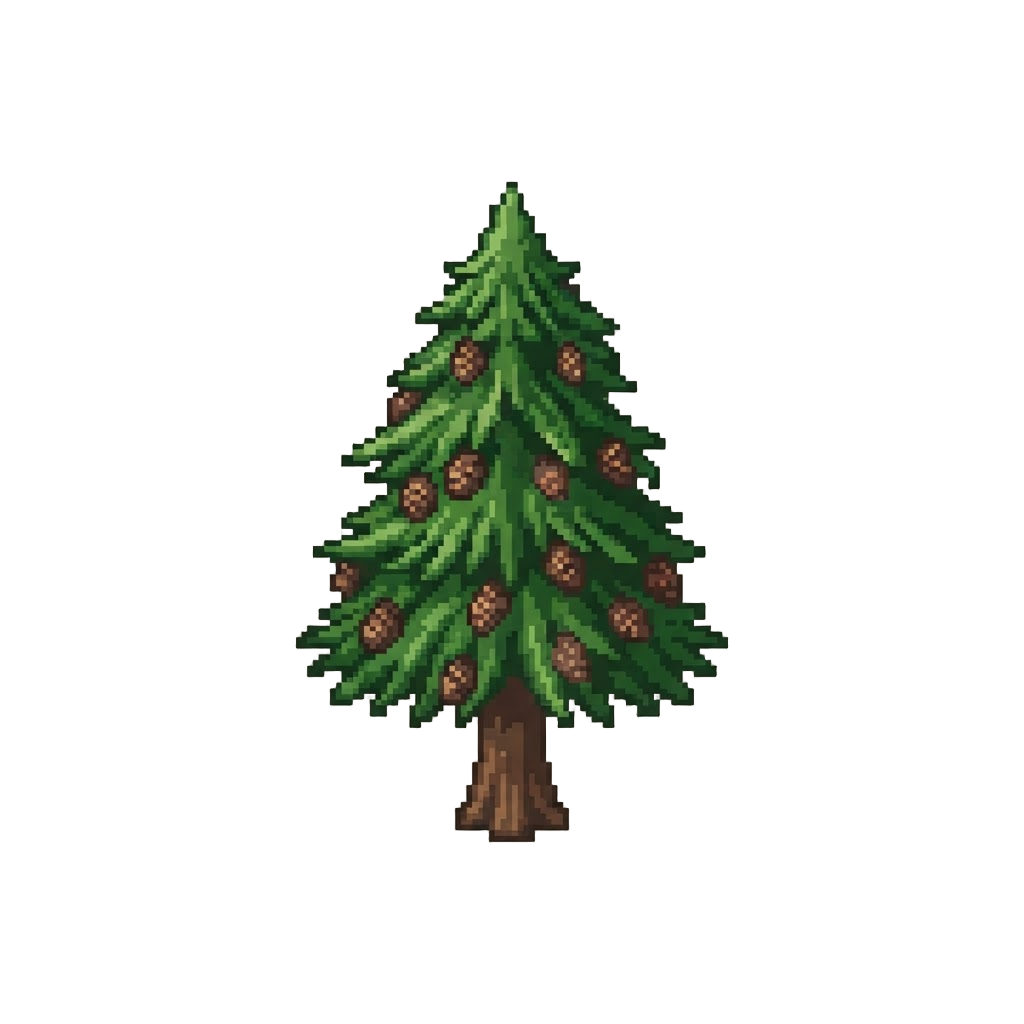 A Tall Pine Tree Full of Pinecones