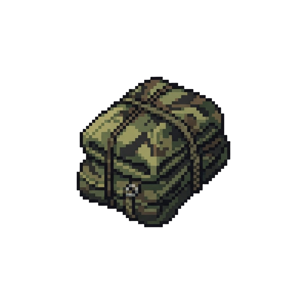A Sleek Camouflage Print Parachute
