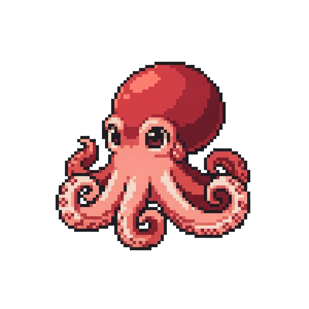 A Playful Little Octopus with Tight Suckers