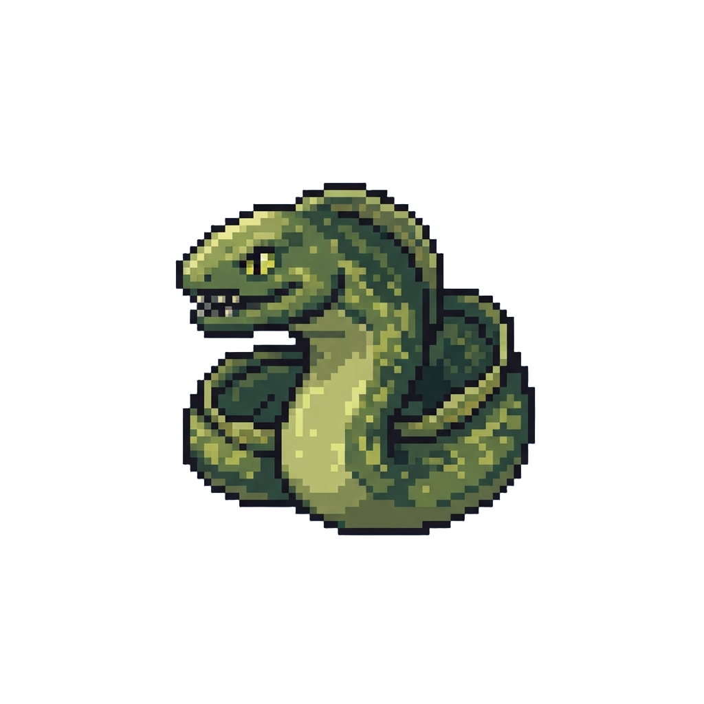 A Mischievous Small Green Moray Eel