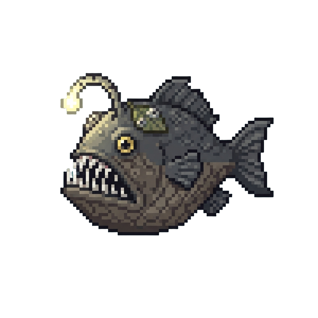 A Disguised Toothy Anglerfish