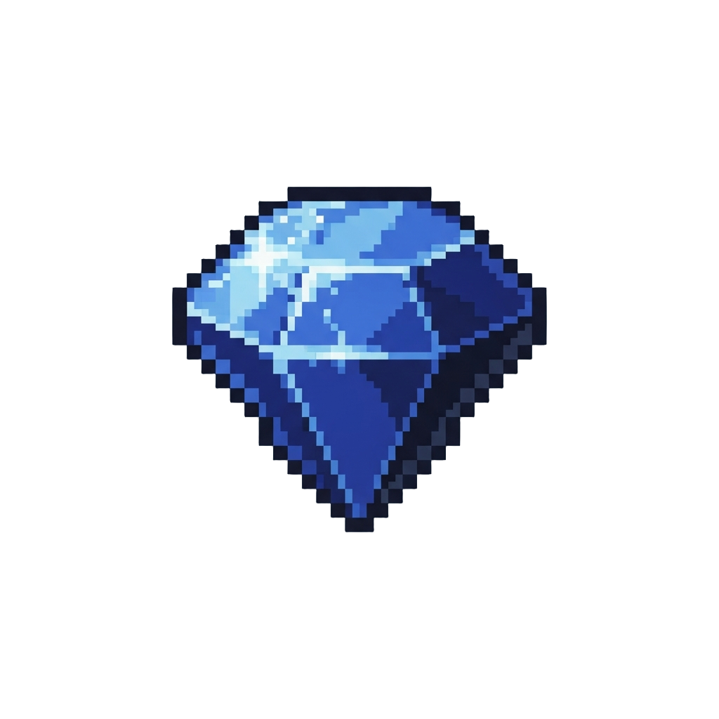 A Brilliant Cut Cobalt-blue Sparkling Diamond
