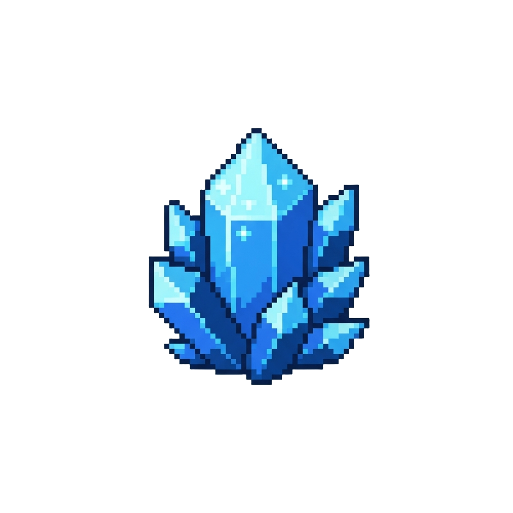 A Shimmering Electric-blue Diamond Crystal Group