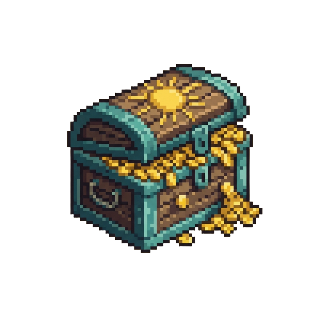A Sun-disc Stamped Chest Dripping with Ancient Egyptian Gold Coins