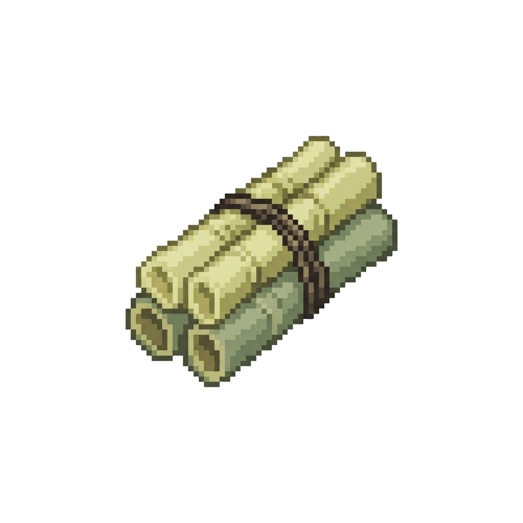 A Bamboo Pole Bundle