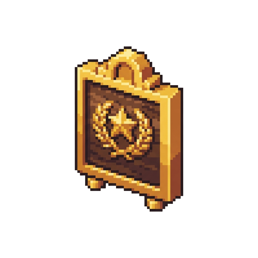 A Golden Trophy Board