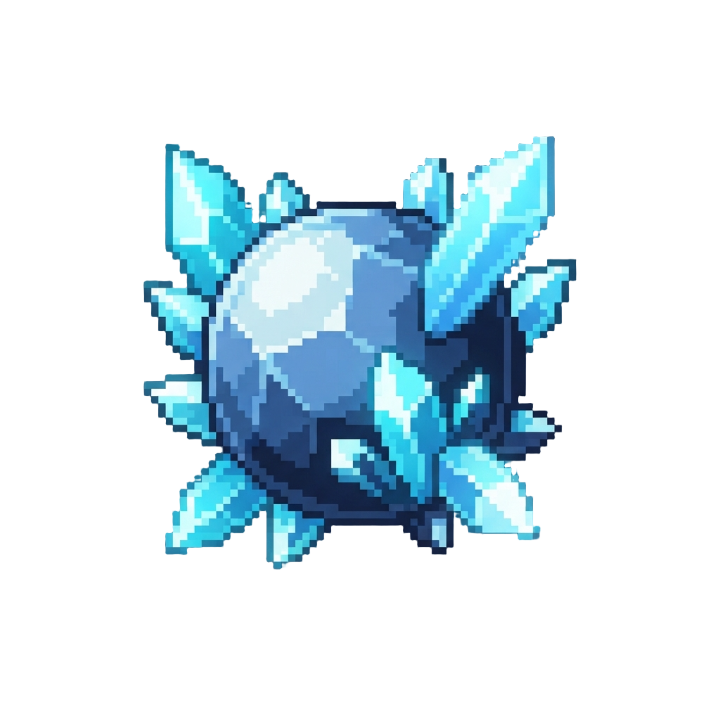 A Crystal Planet Surrounded by Giant Glowing Crystals