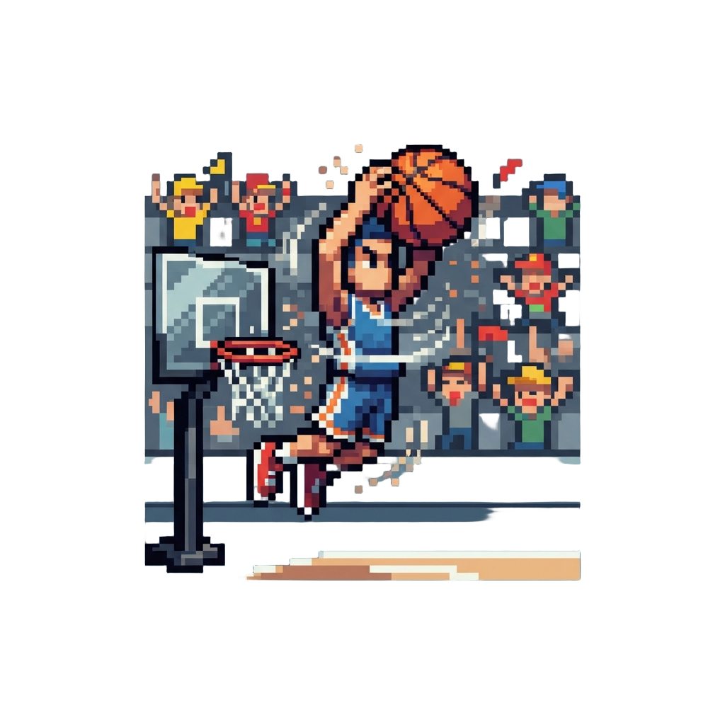 A Triple-spin Slam Dunk As the Crowd Goes Wild
