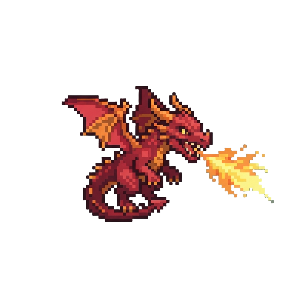 A Fire-breathing Wyvern