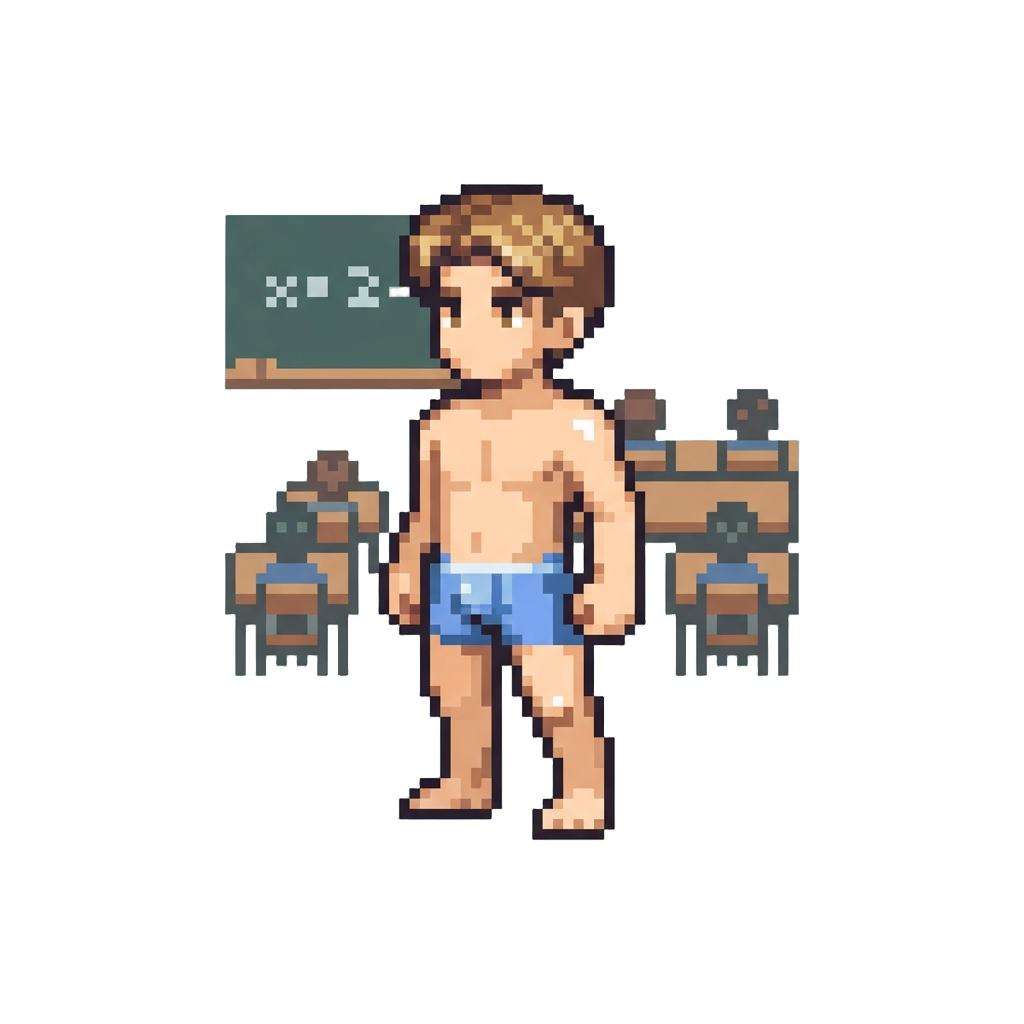 Standing in Front of a Full Classroom Wearing Only Underwear
