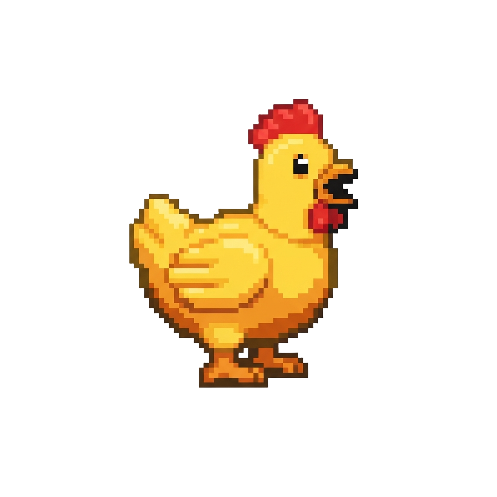 A Luminous Squeaking Rubber Chicken