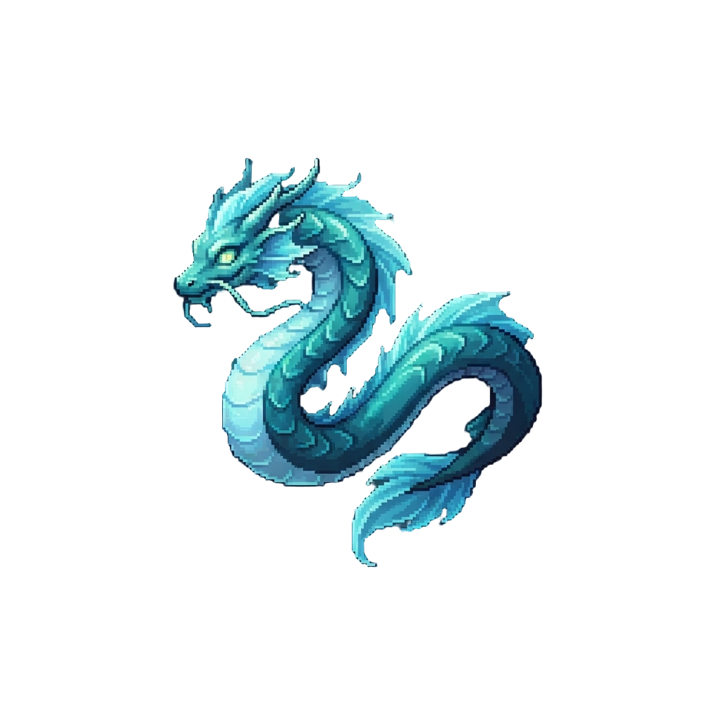 A Majestic Ethereal Sea Serpent Gliding Through Dark Air