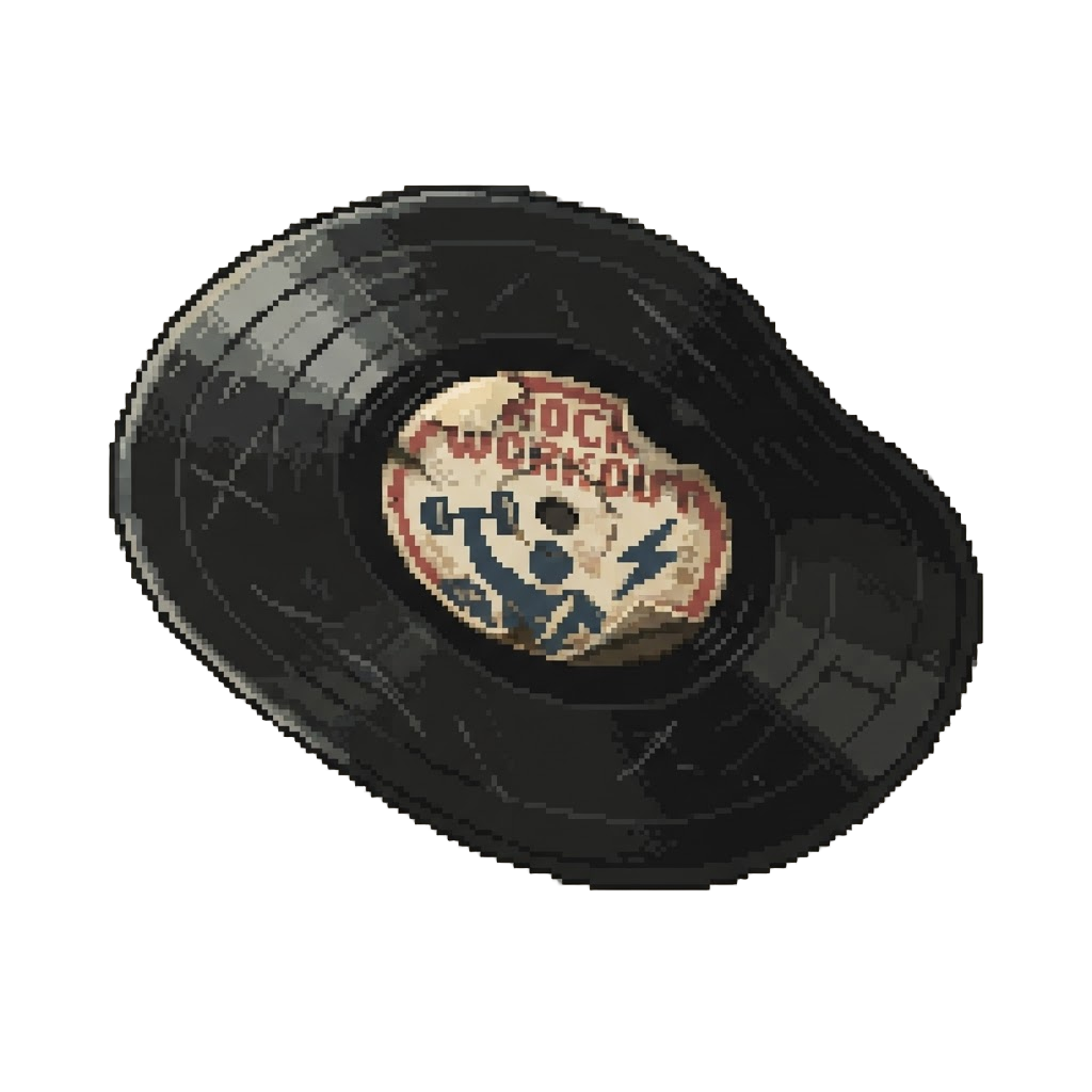 A Warped Bargain-bin Rock Workout Record