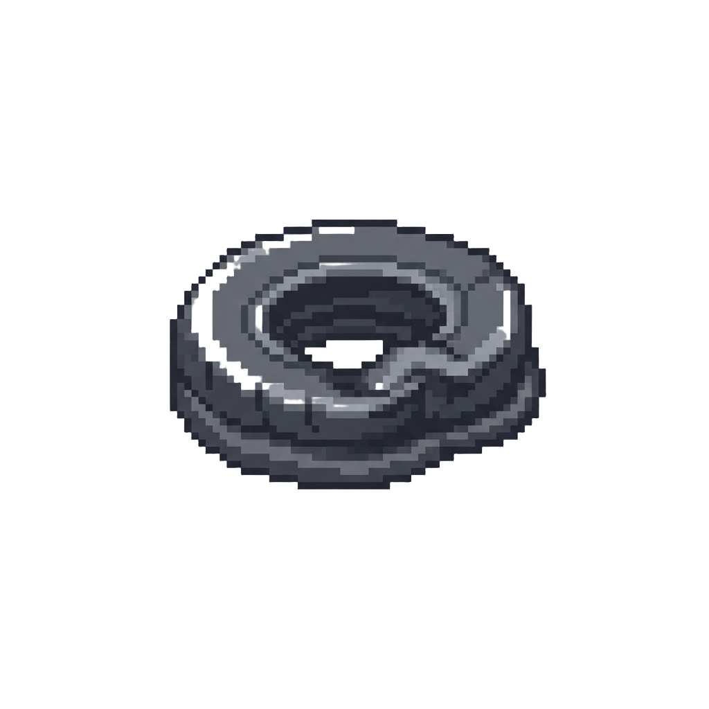 A Deflated Tiny Rubber Tire