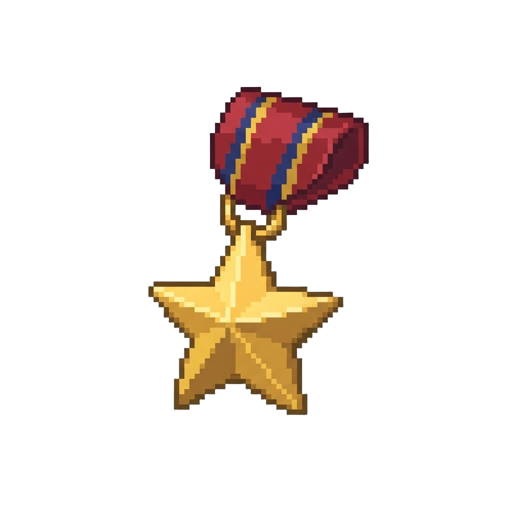 Classic Gold Star Medal