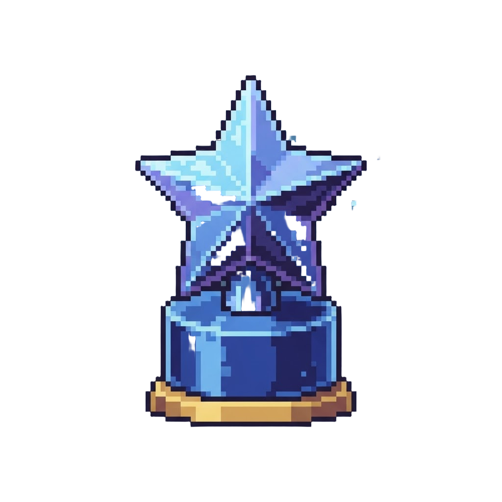 Glowing Crystal Runway Star Award