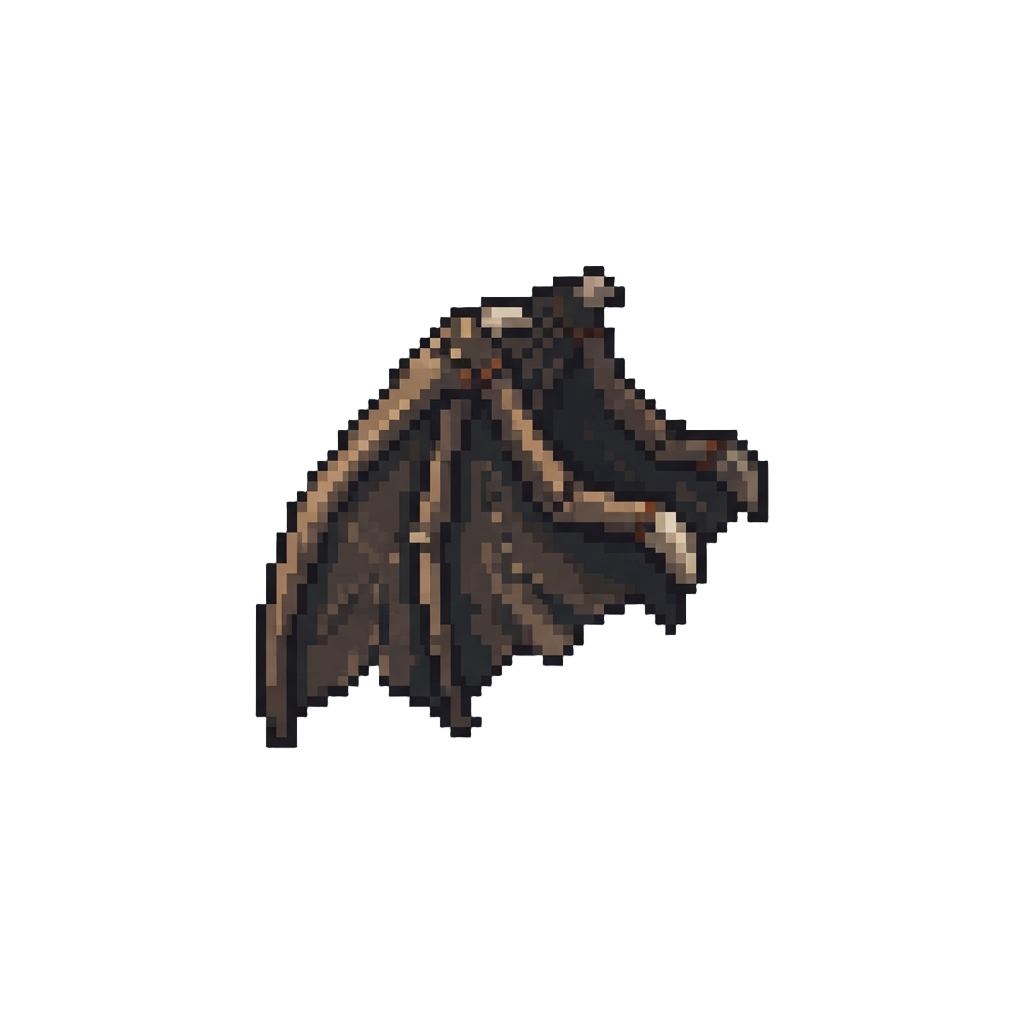 Floppy Oversized Leather Wings