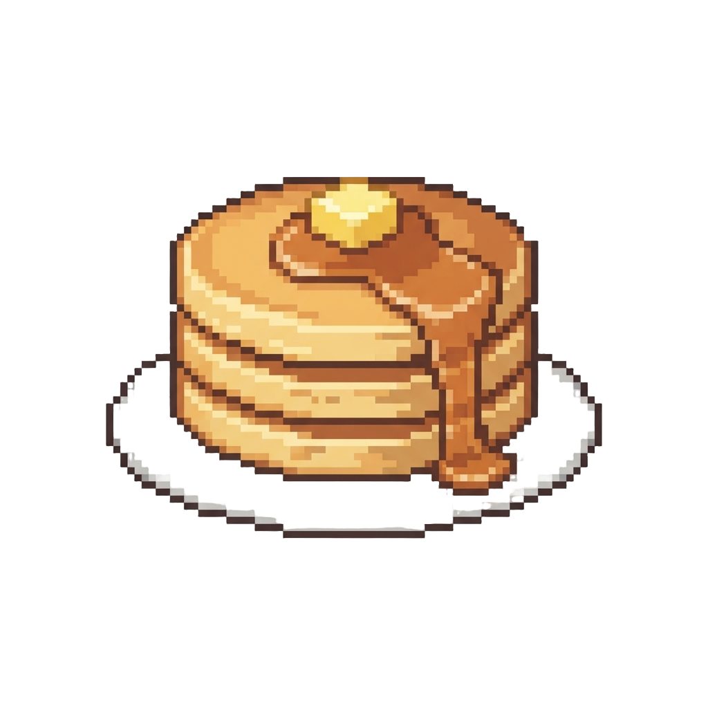 A Stack of Fluffy Maple Syrup Pancakes Commercial