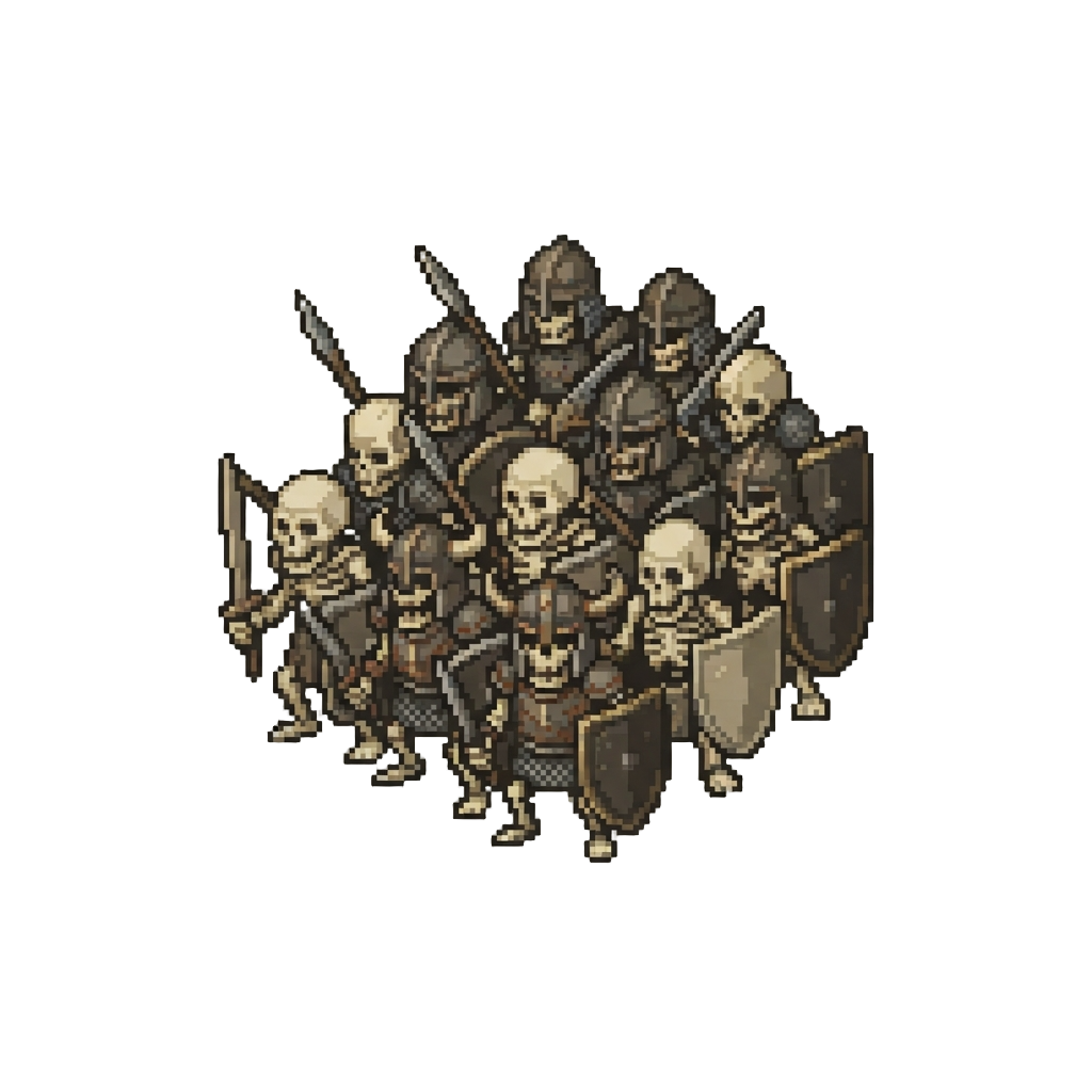 A Horde of Skeletal Soldier Figures