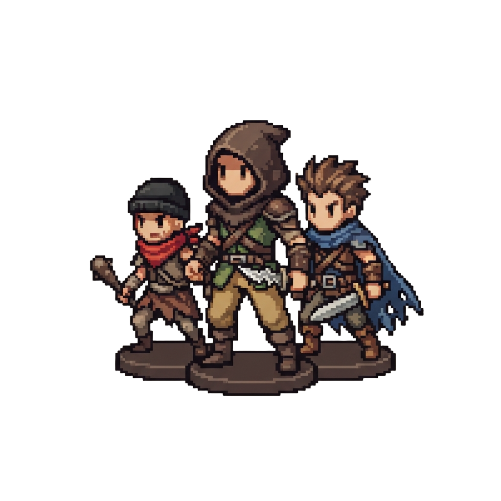 A Gang of Bandit Action Figures