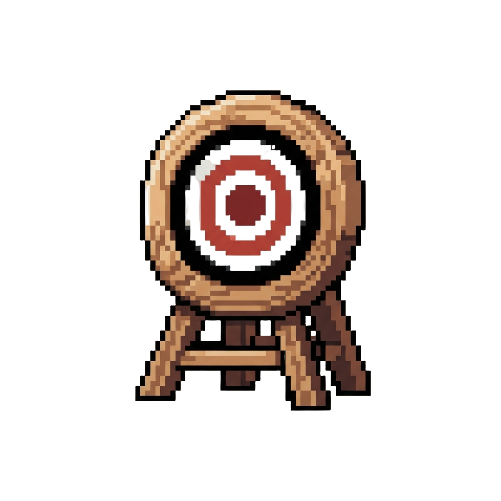A Pristine Wooden Target Board