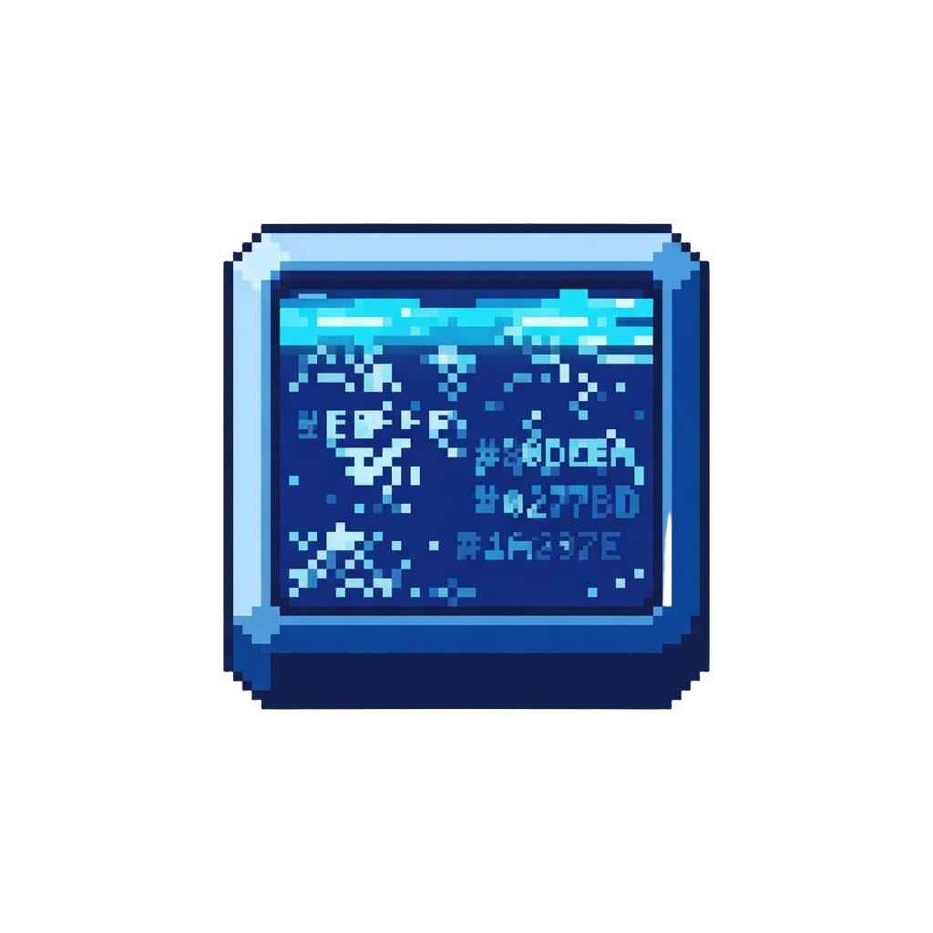 A Flickering Blue Error Screen with Corrupt Code