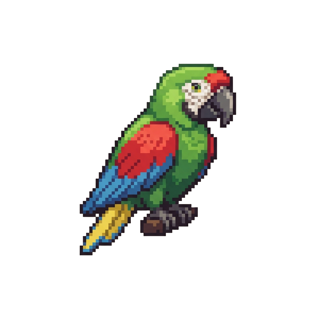 A Colorful Buffon's Macaw