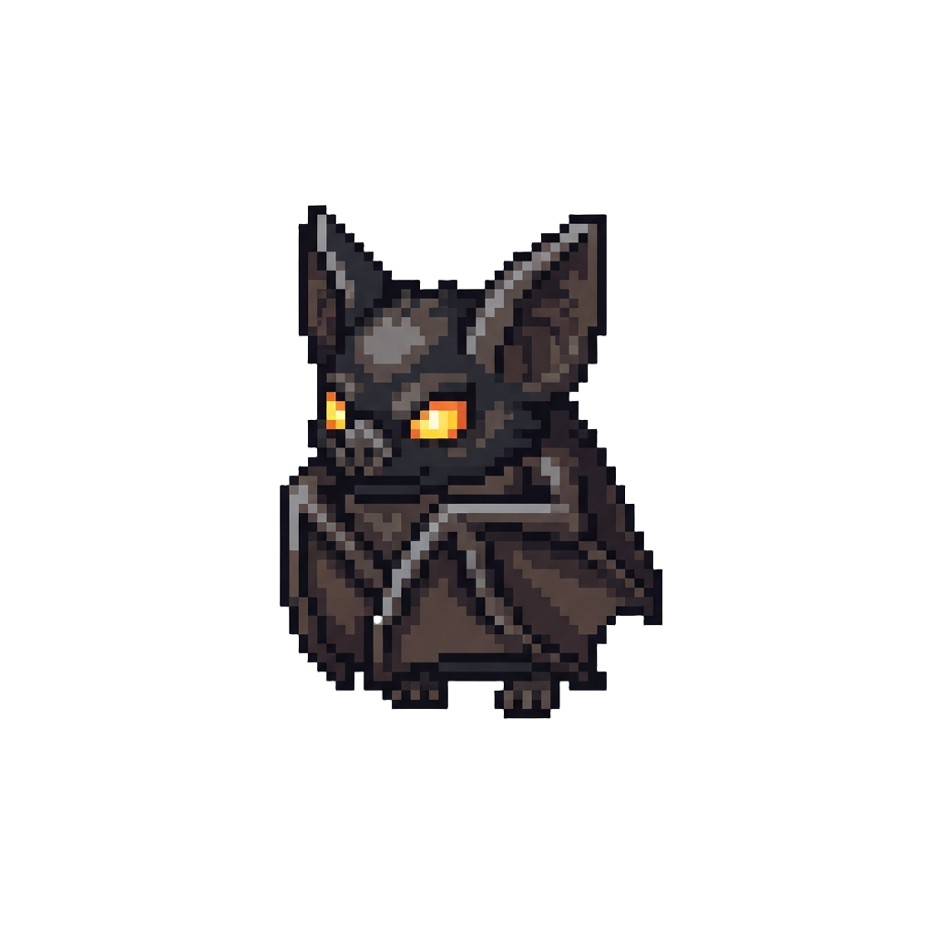A Glowing-eyed Vampire Bat