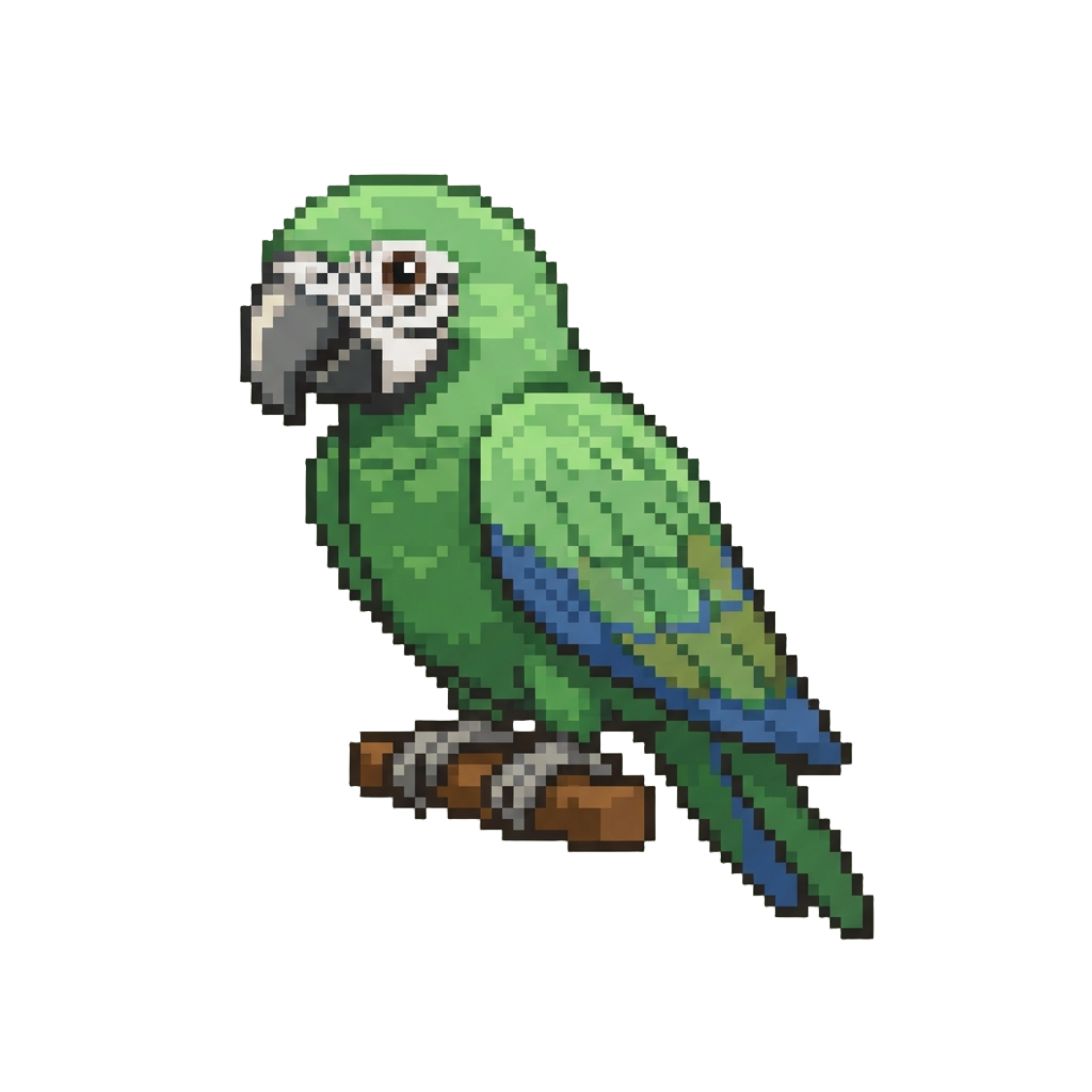 A Severe Green Macaw
