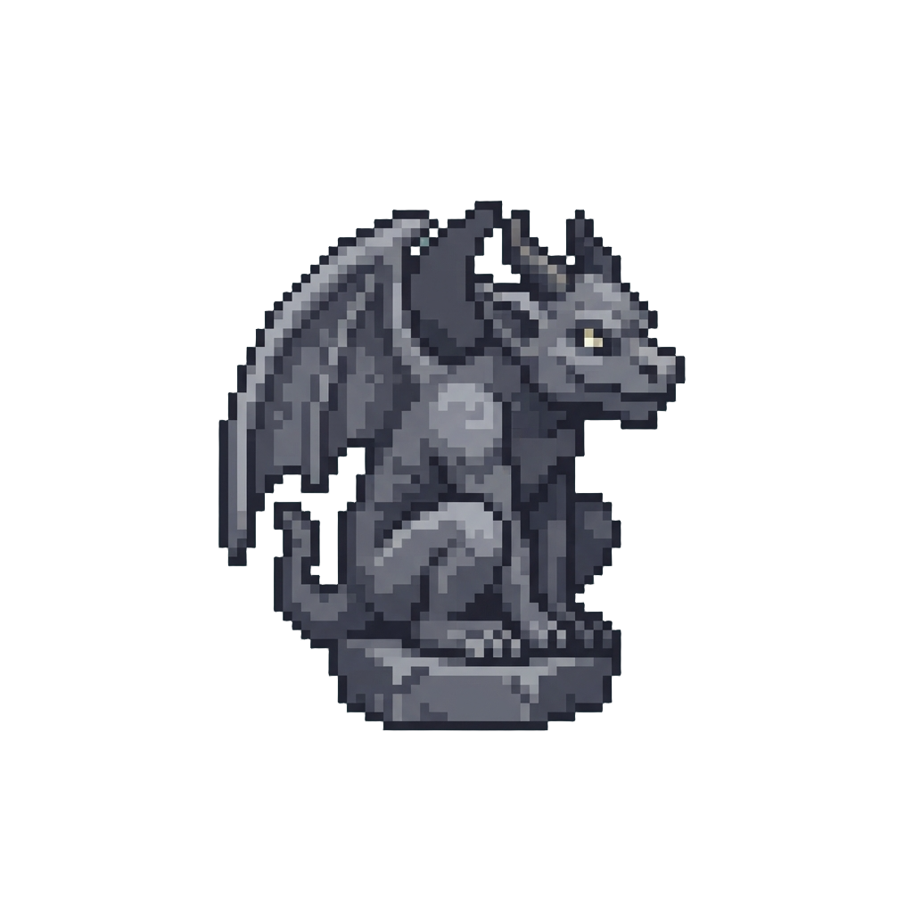 A Winged Gargoyle Figurine