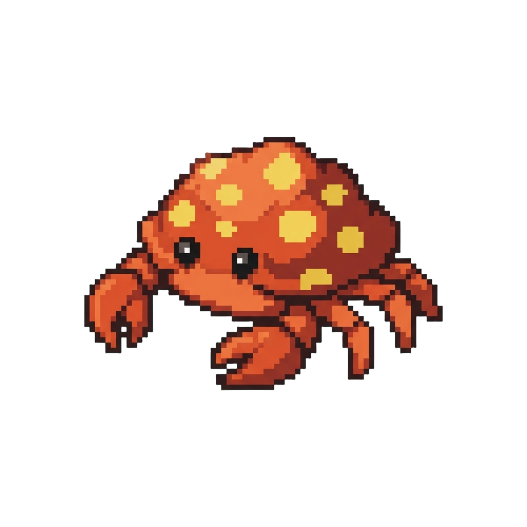 A Funny Little Polka-dot Crab