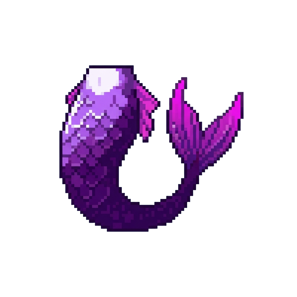 Deep Velvet Purple Mermaid Tail
