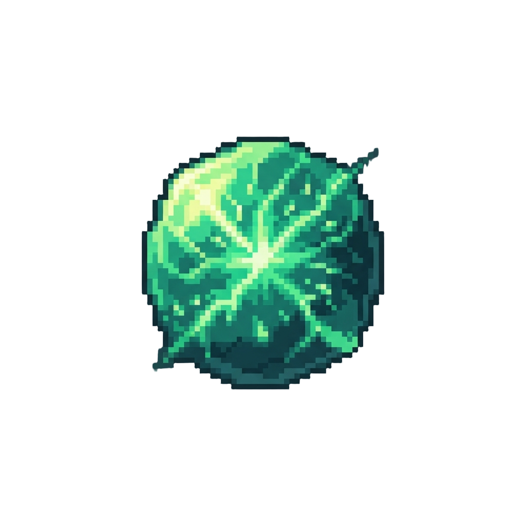 Emerald Green Plasma Burst