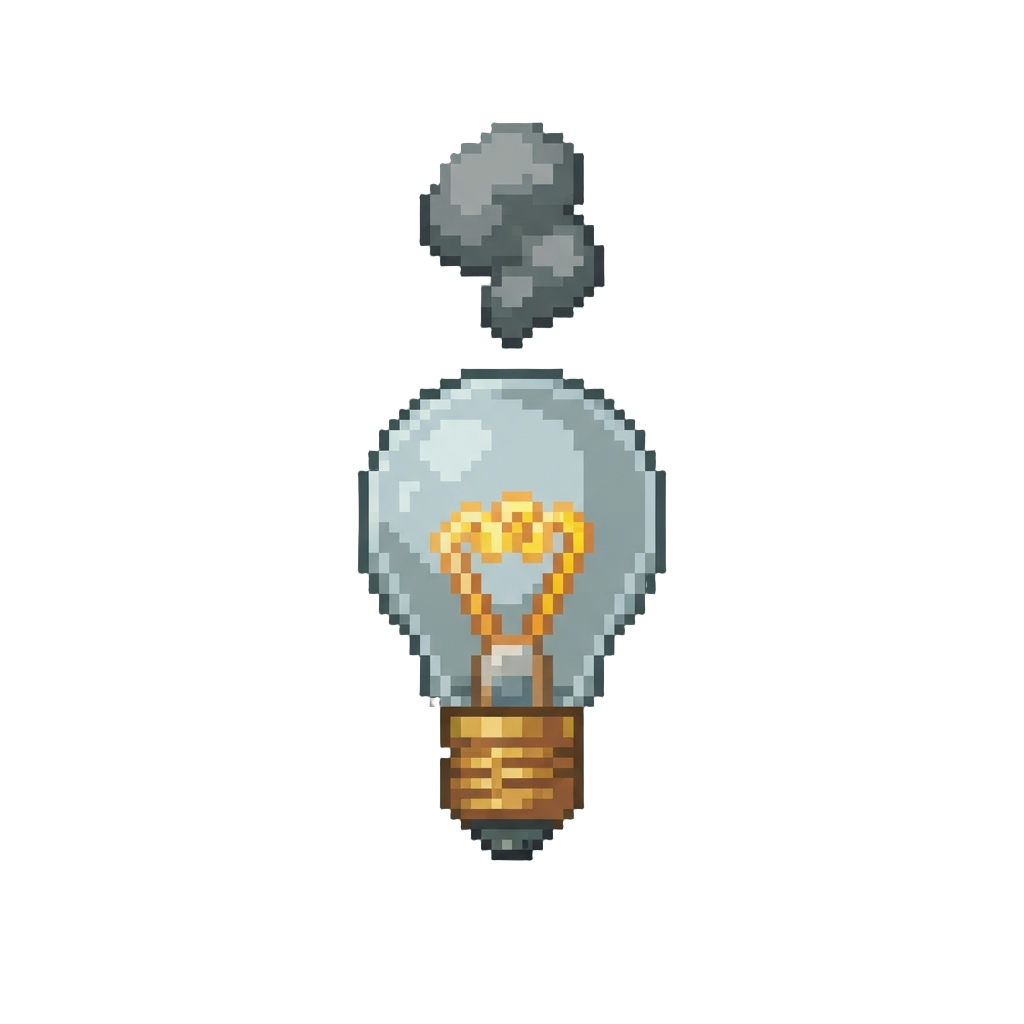 A Tiny Puff of Grey Smoke and a Flickering Lightbulb Overhead