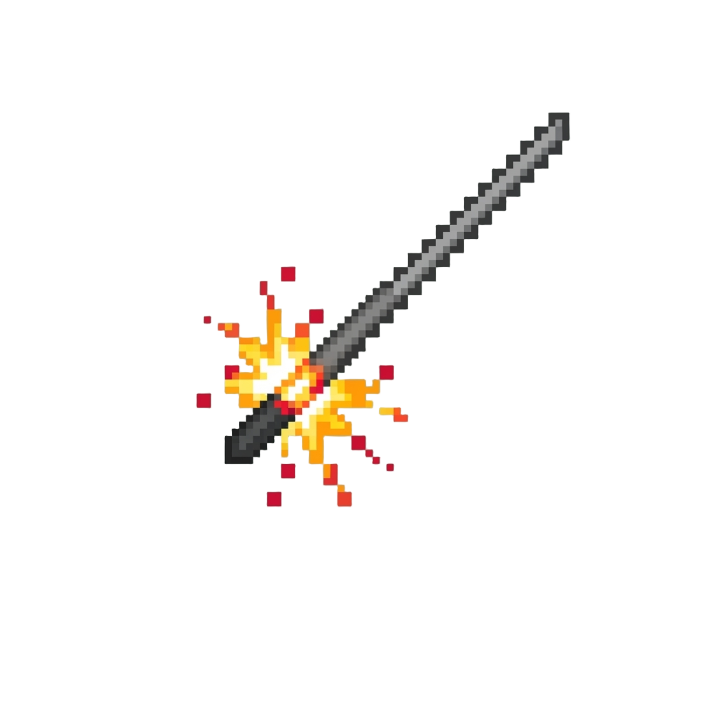 A Faint Glowing Sparkler Effect That Sputters Out Instantly