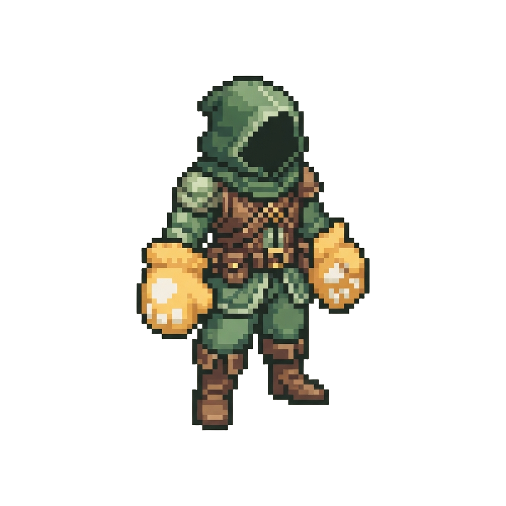 A Ranger Suit Featuring Giant Fluffy Mascot Mittens Instead of Gloves