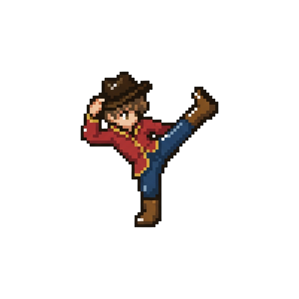A Dramatic Hat-tilt Kick Combo