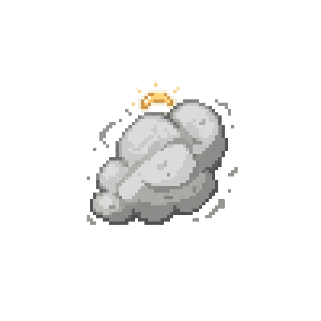 A Small Dust Cloud with a Squeak