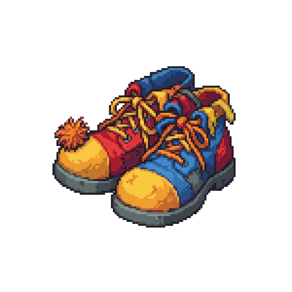 Tangled Clown Shoes Three Sizes Too Big