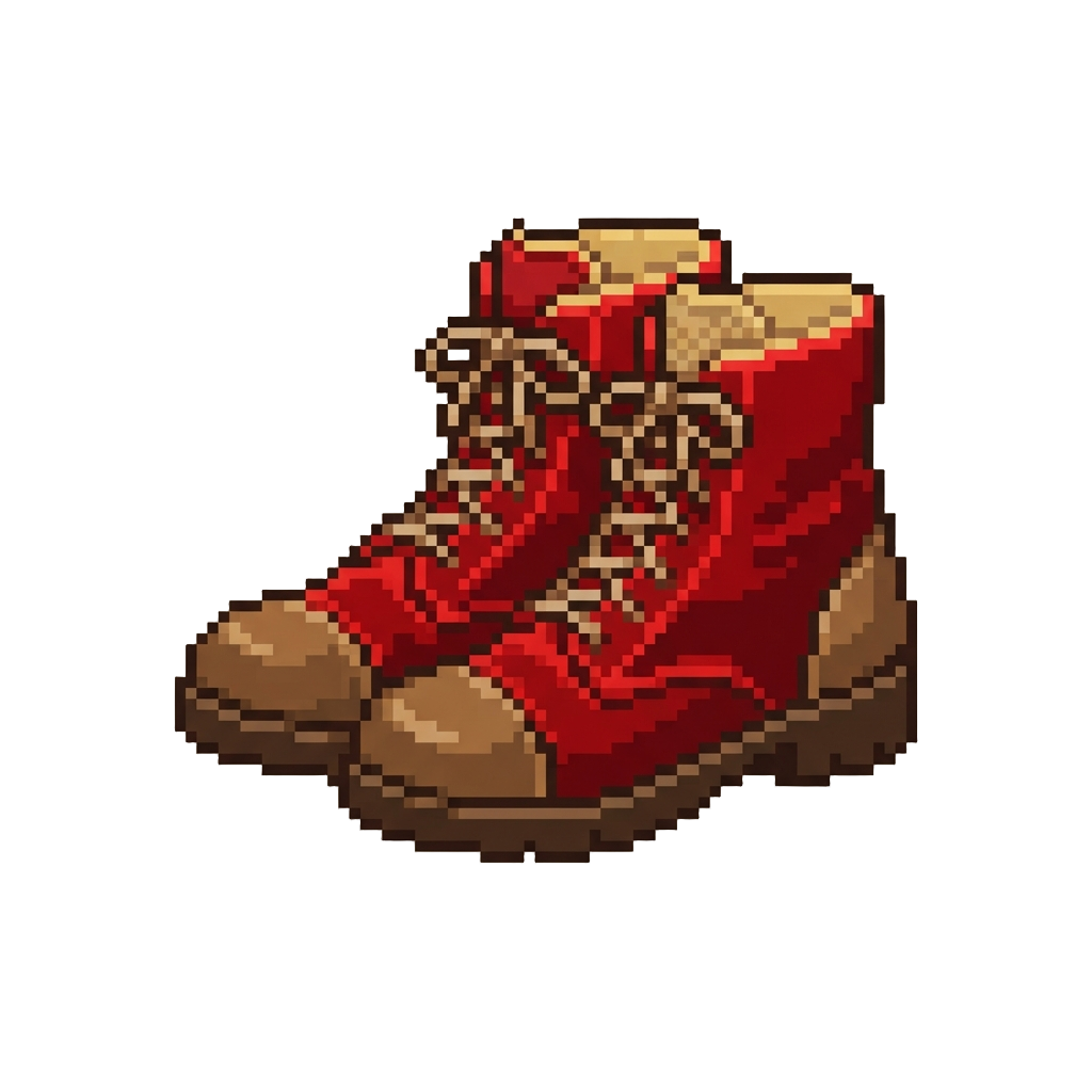 Ruby Red Velvet High-top Boots