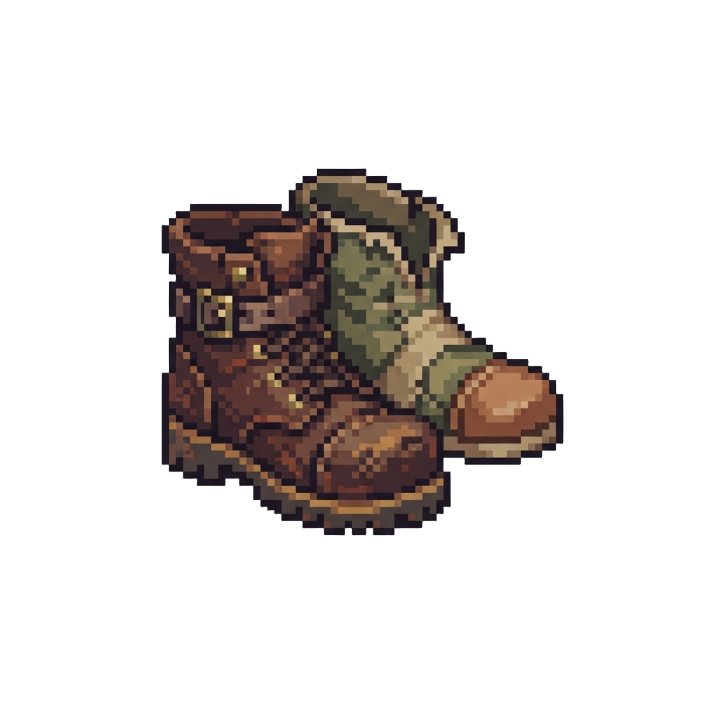 Two Completely Mismatched Left-footed Boots