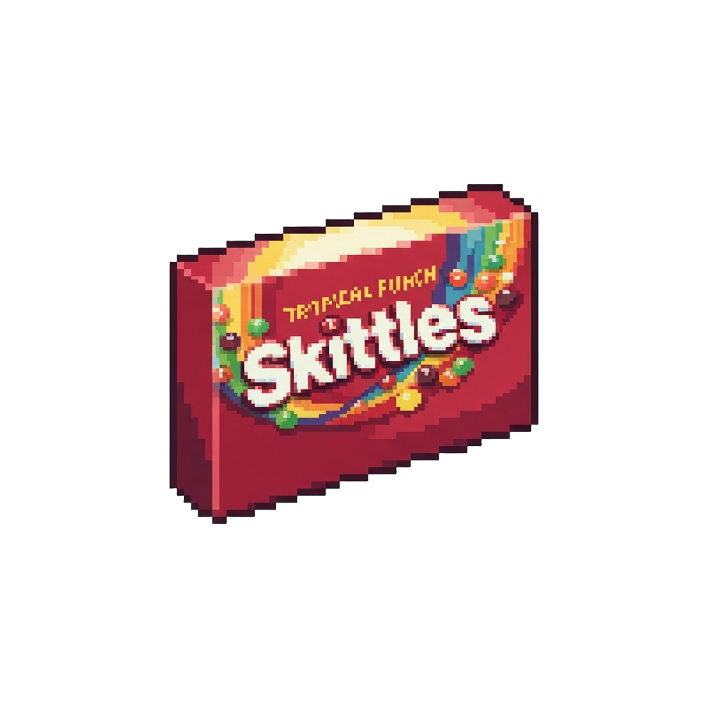 Tropical Punch Flavor Skittles Box
