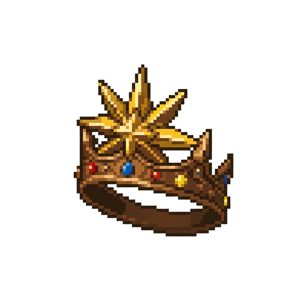 A Radiant Sunburst Bronze Crown