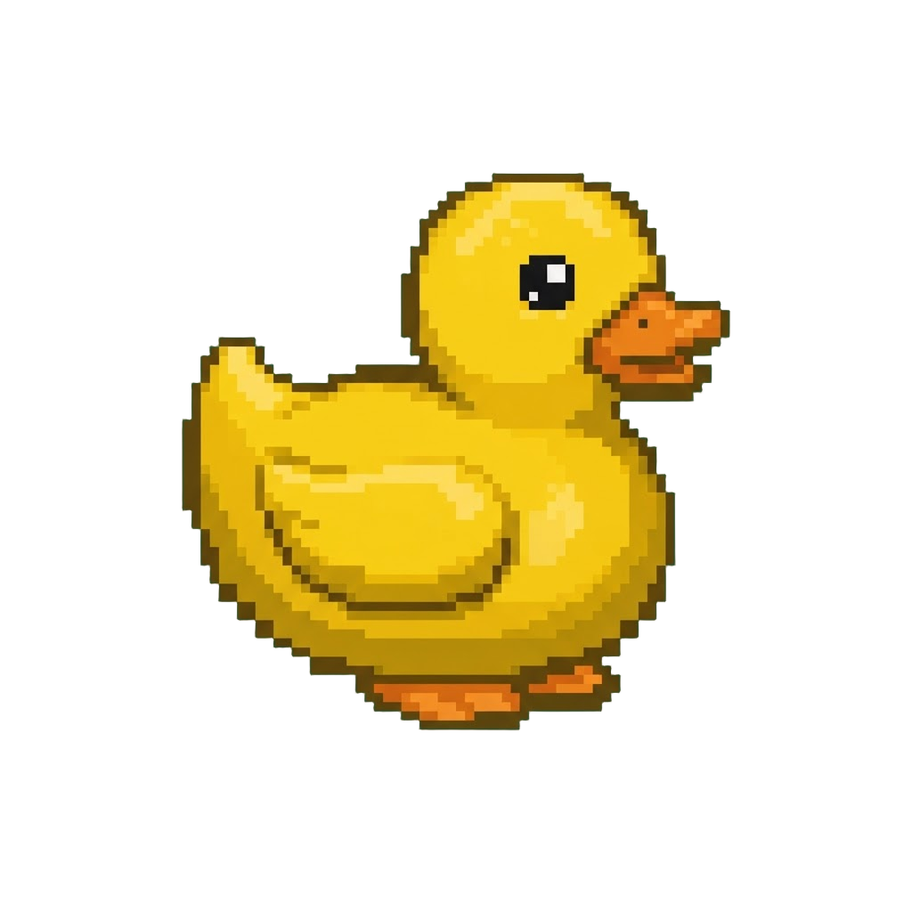 A Squeaky Oversized Yellow Duckling