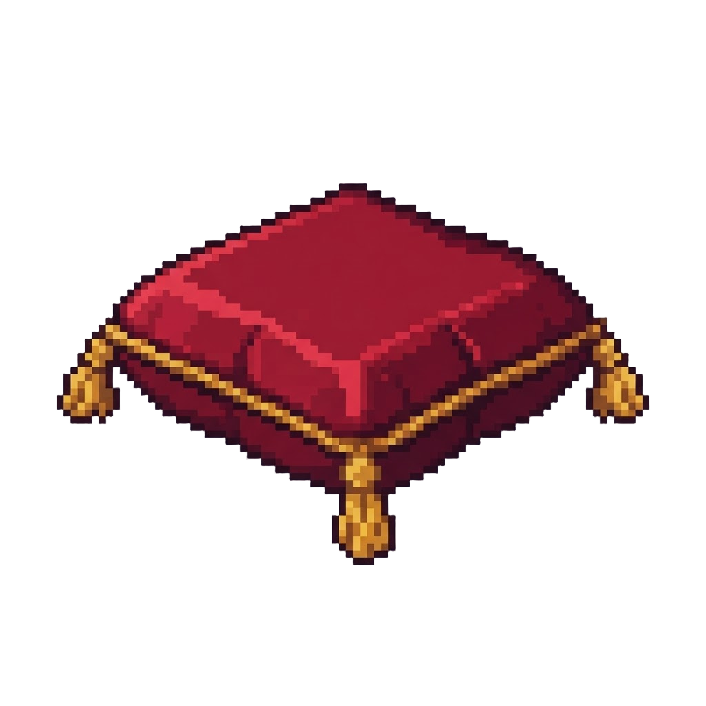 A Plush Velvet Royal Pillow