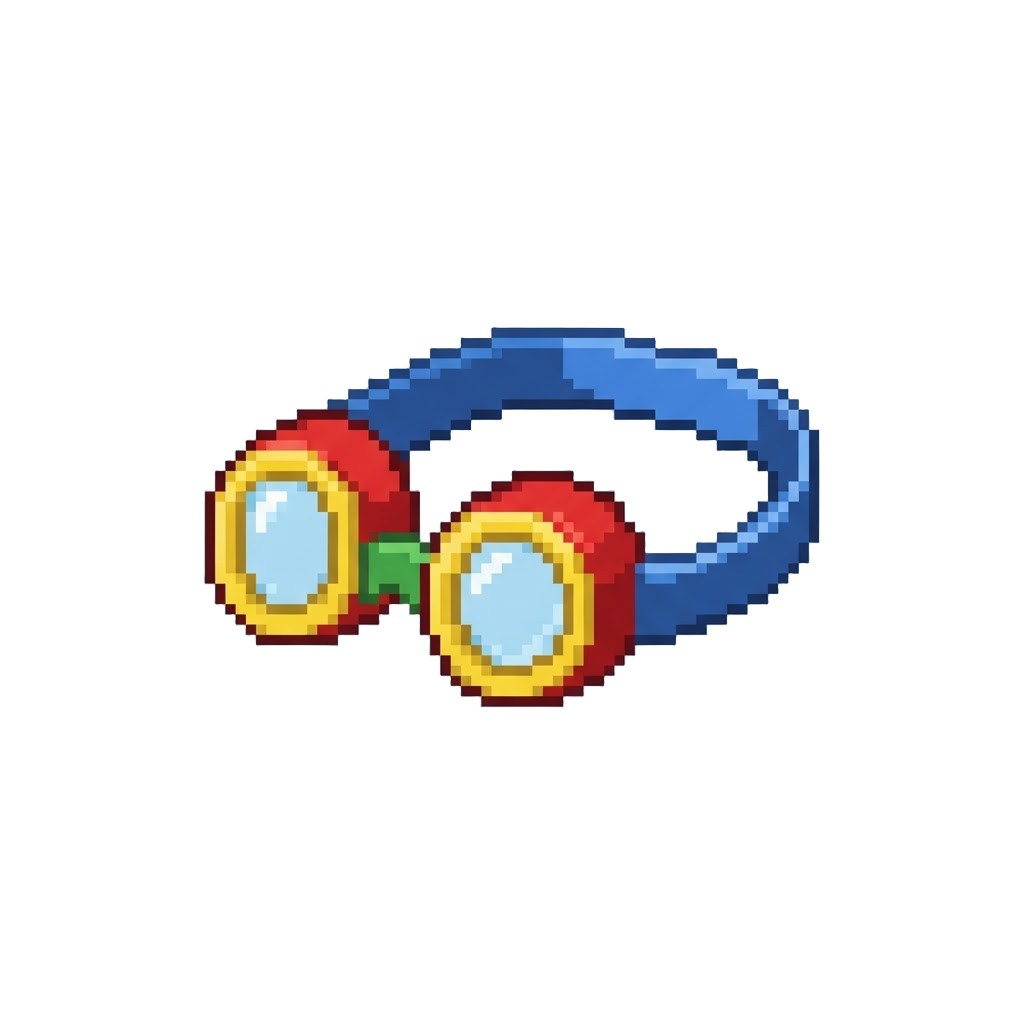 A Pair of Colorful Toy Goggles