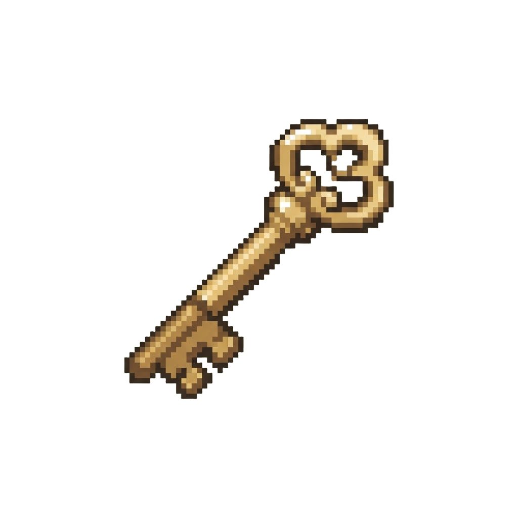A Curious Shiny Brass Key